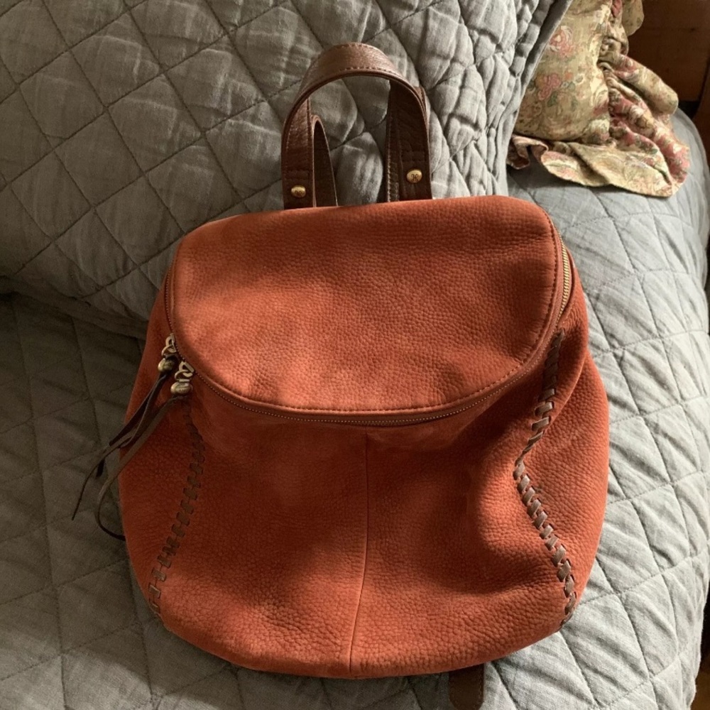 HOBO INTERNATIONAL RIVER BACKPACK. Buffed leather.